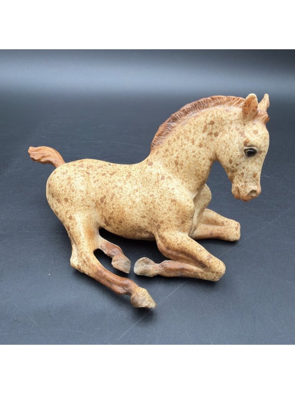 Vintage Breyer Traditional #167 Lying Down Foal Red Roan Speckled USA